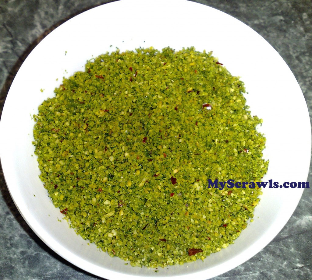 Kothamalli podi | Coriander leaves (Cilantro) powder