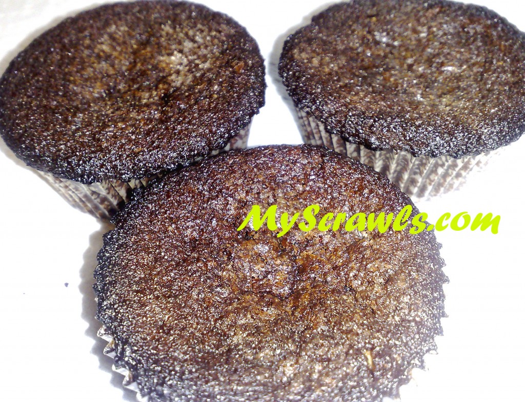 Eggless Chocolate Nuts Muffin