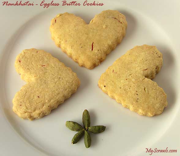 Nan Khatai - eggless butter cookies