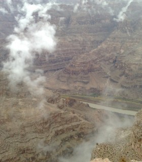 view near the Grand Canyon Skywalk – the West Rim