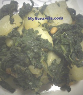Aloo Palak Sabji | Potato Spinach Curry