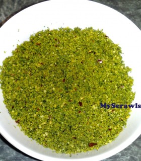 Kothamalli podi | Coriander leaves (Cilantro) powder