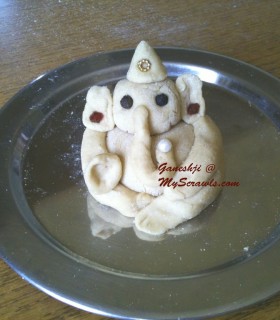 Ganeshji ready for the Pooja