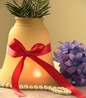 Homemade Centerpiece from Old light fixture