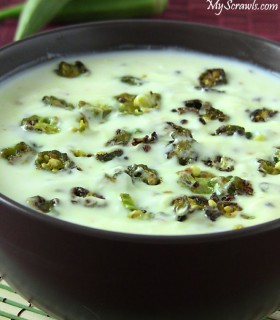 Vendakka thayir pachadi