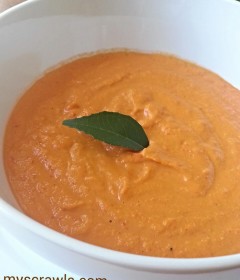 Red bell pepper cashew chutney