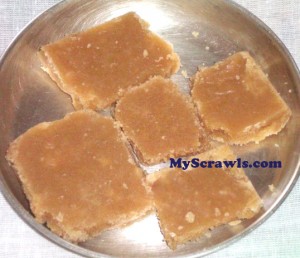 Kadalai Maavu Cake | Jiffy Mysore pak