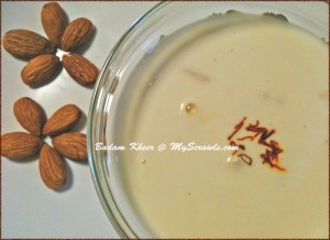 Badam Kheer | Badam Payasam | Almond porridge